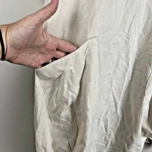 Minibee Oversized Baggy Casual Midi Dress Tunic Lagenlook - Picture 6 of 11